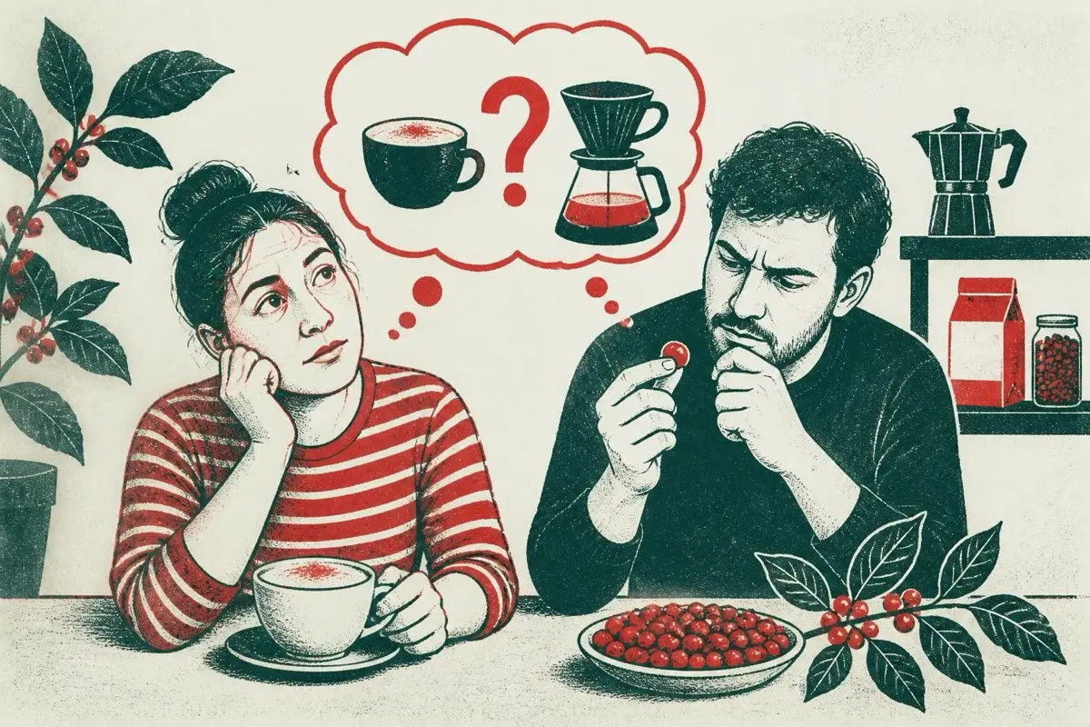 Do cappuccino-drinkers have less coffee knowledge?