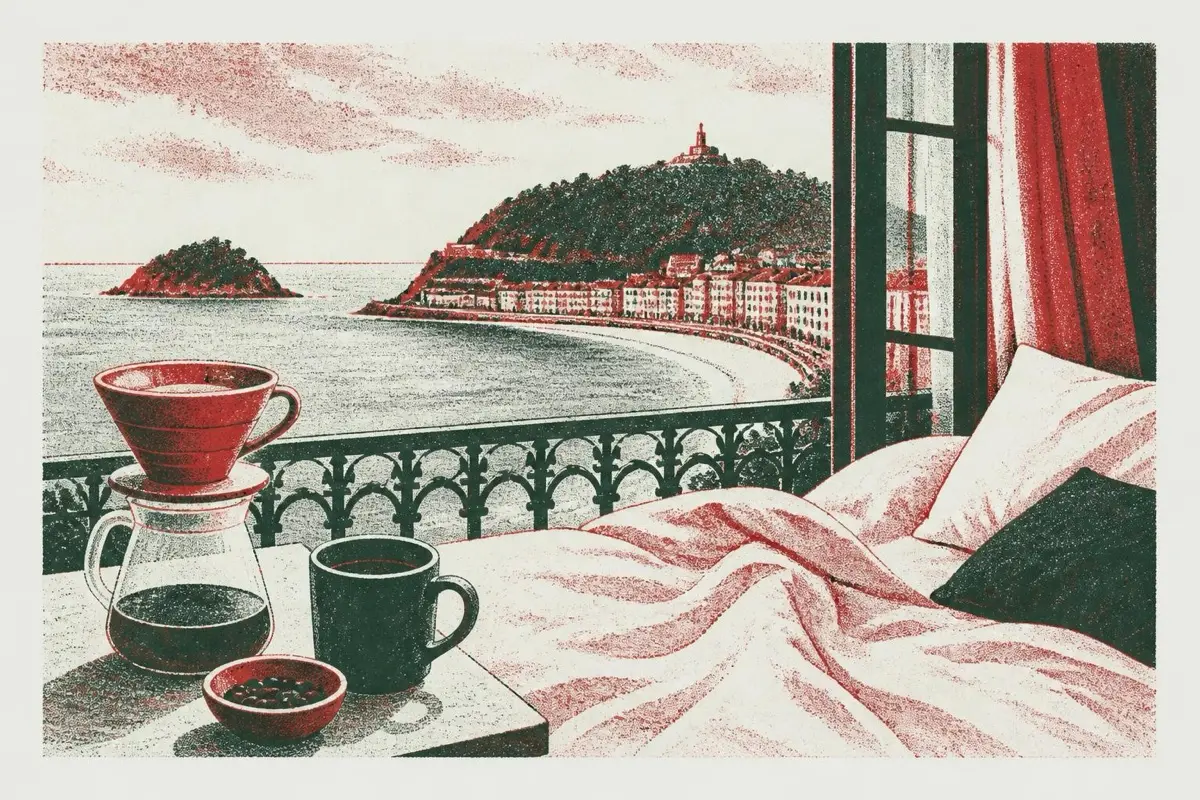 Specialty coffee and sleeping in San Sebastian