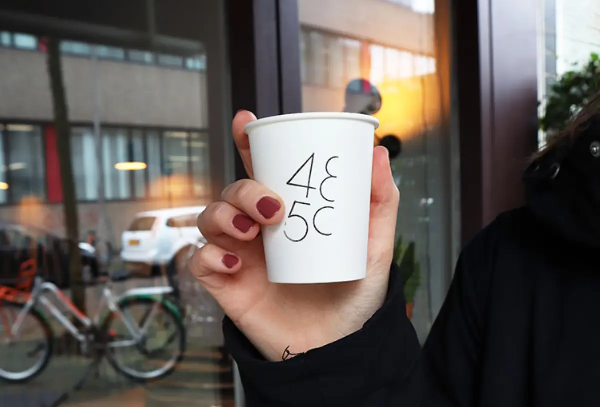 Take away coffee in Amsterdam during corona virus