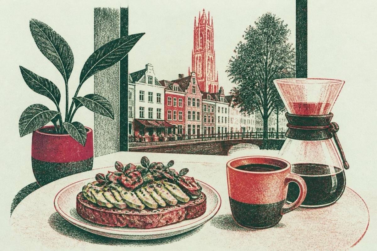 Avocado toast sourdough bread Yirga Breda coffee shop
