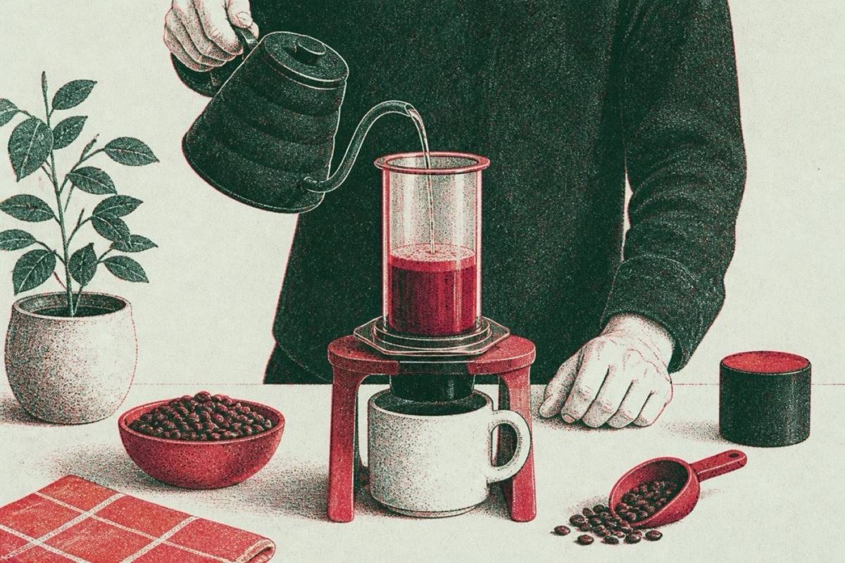 Brewing aeropress Glory stand Sibarist