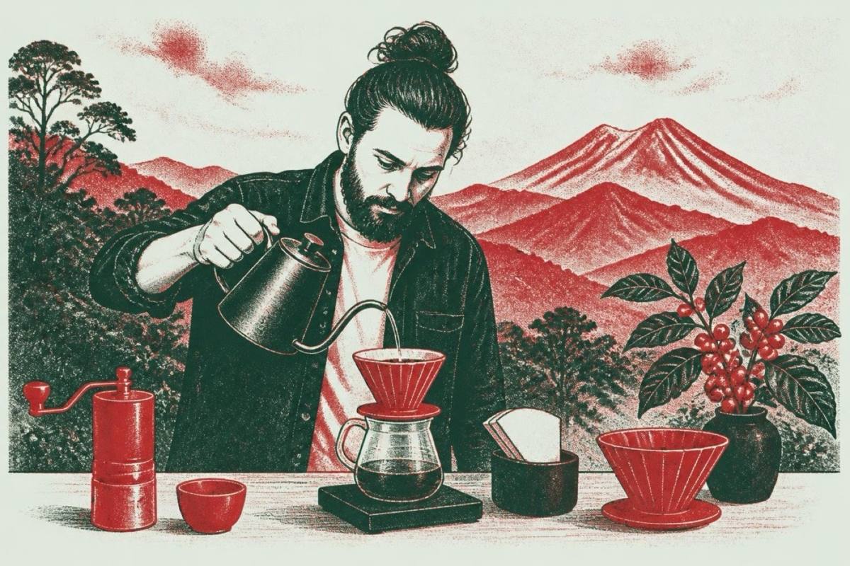 Brewing with The Exploring Barista Glory stand Sibarist