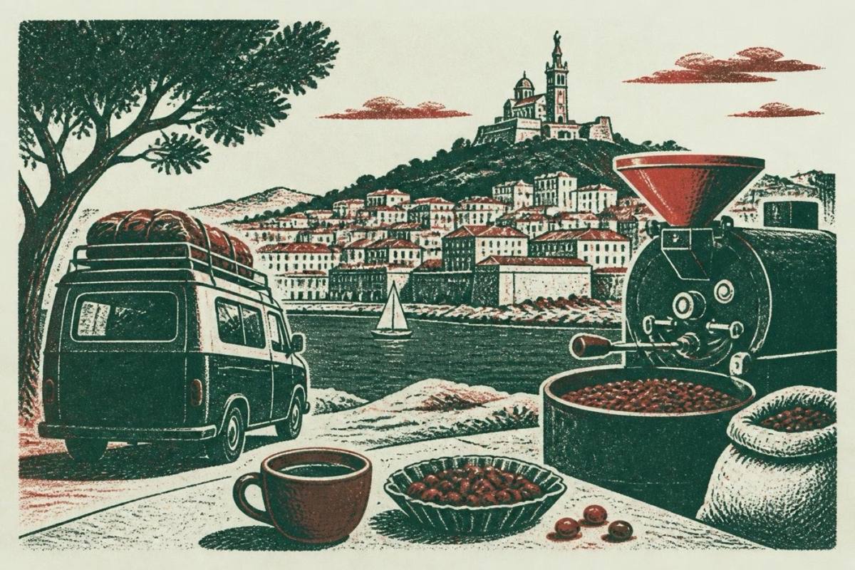 Specialty coffee Marseille OR Roastery Road trip France