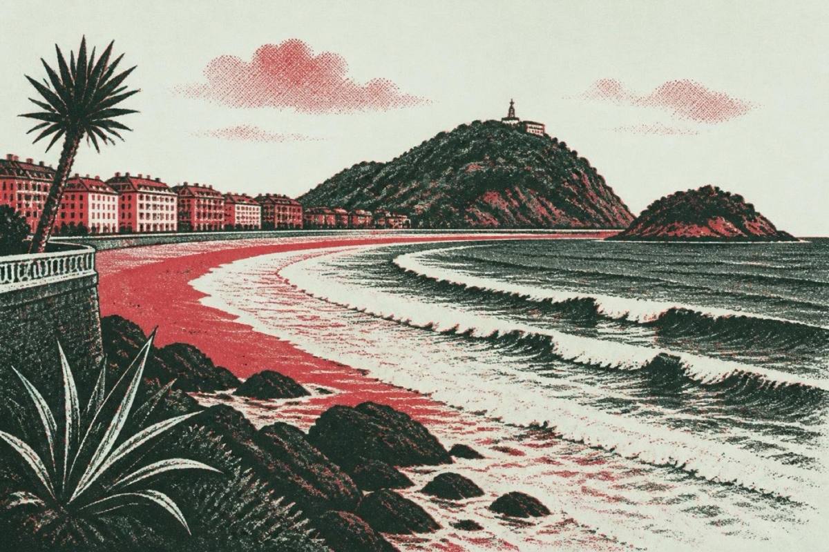 San Sebastian Donostia waves beach coast seaside