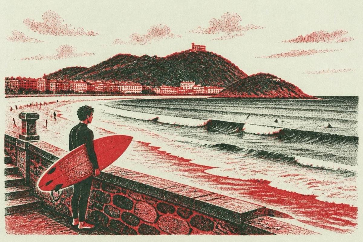San Sebastian Coast beach seaside surfspot