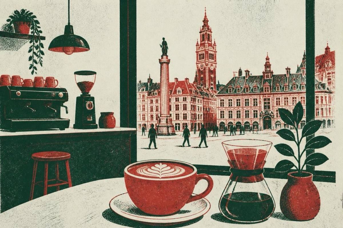 Cafeine specialty coffee shop Lille Rijsel best coffee