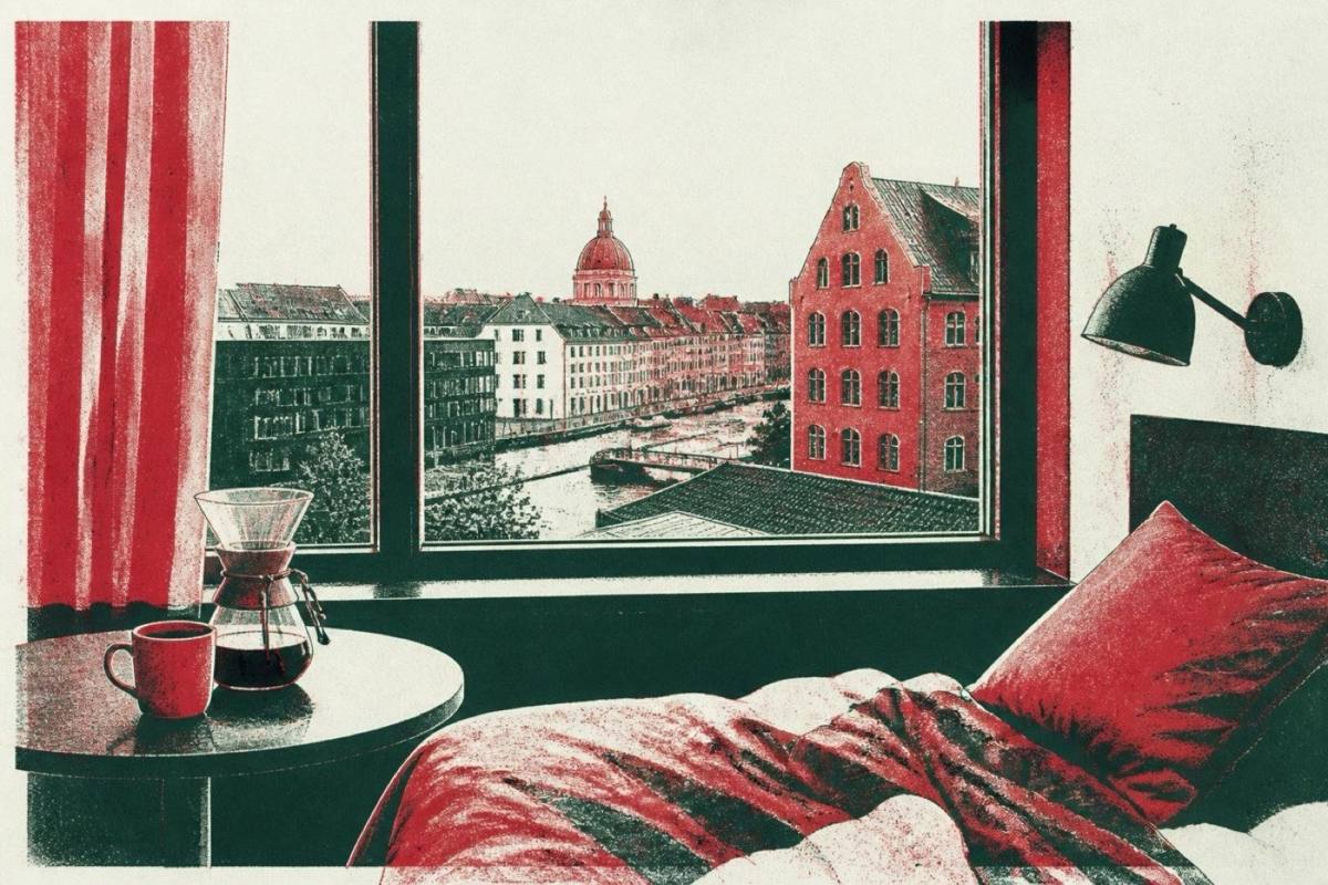View from Steel House Copenhagen Hostel city trip guide