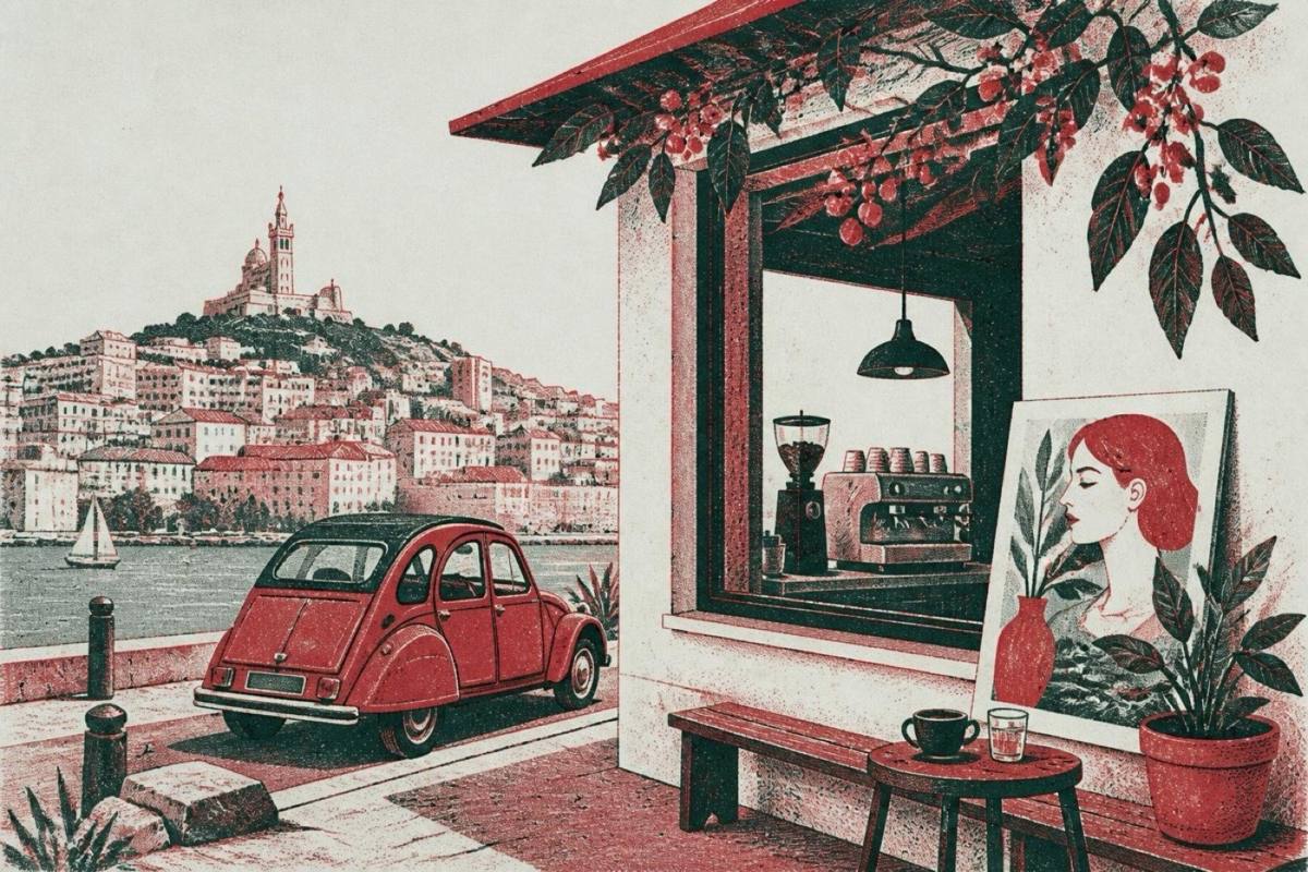 Ginger art & Coffee Marseille specialty coffee shop road trip france