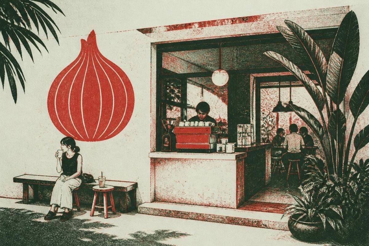 Onion espresso bar specialty coffee shop Bangkok Thailand