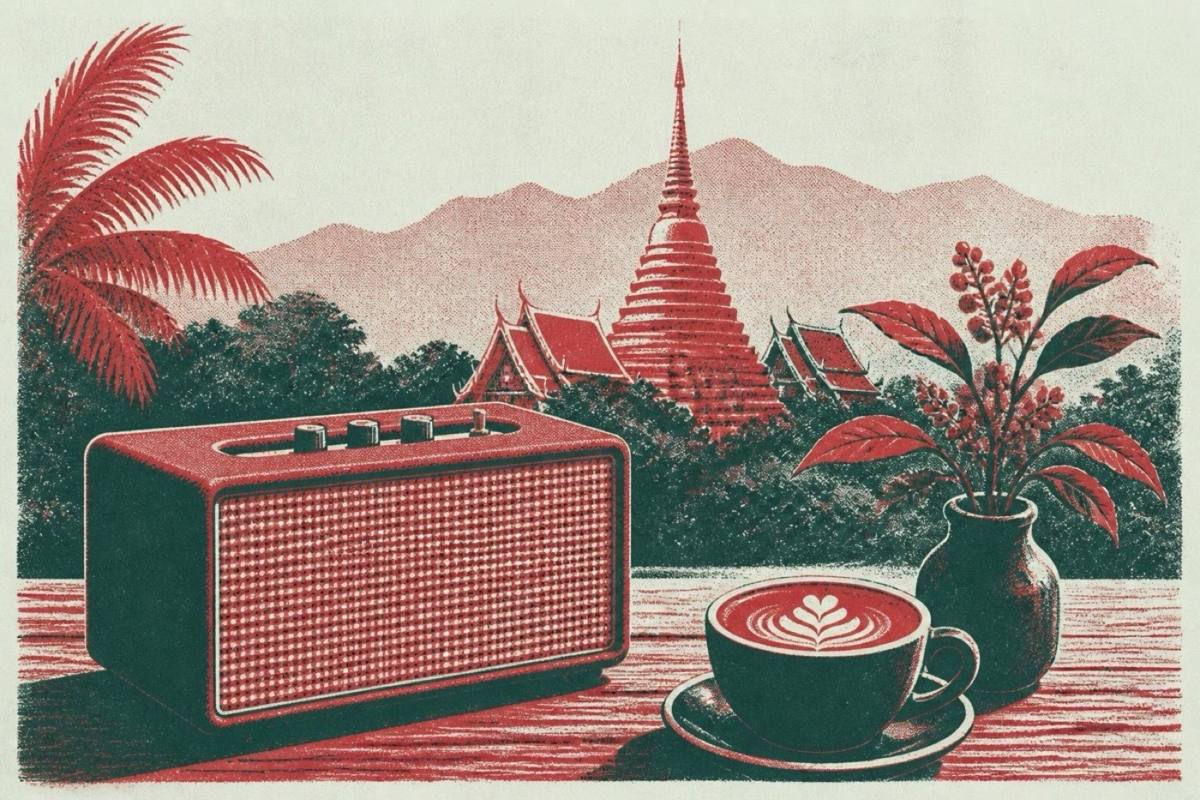 A Day In Chiang Mai Thailand specialty coffee guide Drift magazine Marshall speaker