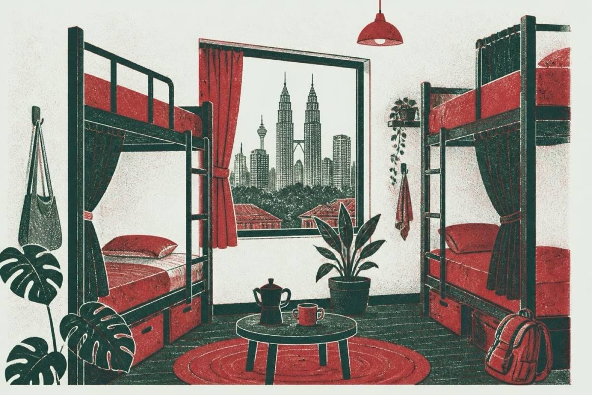 Back Home Hostel Kuala Lumpur 4 bed female dorm room