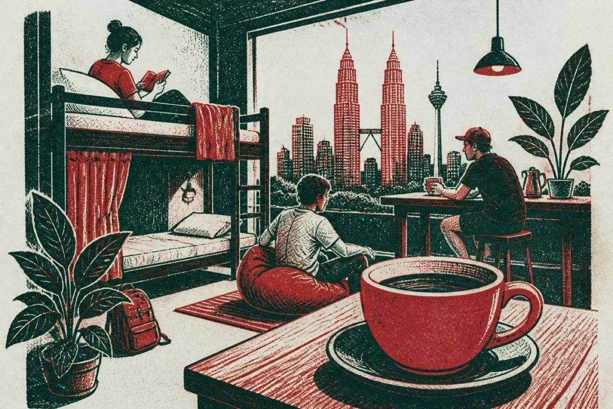 BackHome Hostel Kuala Lumpur LOKL Coffee where to sleep