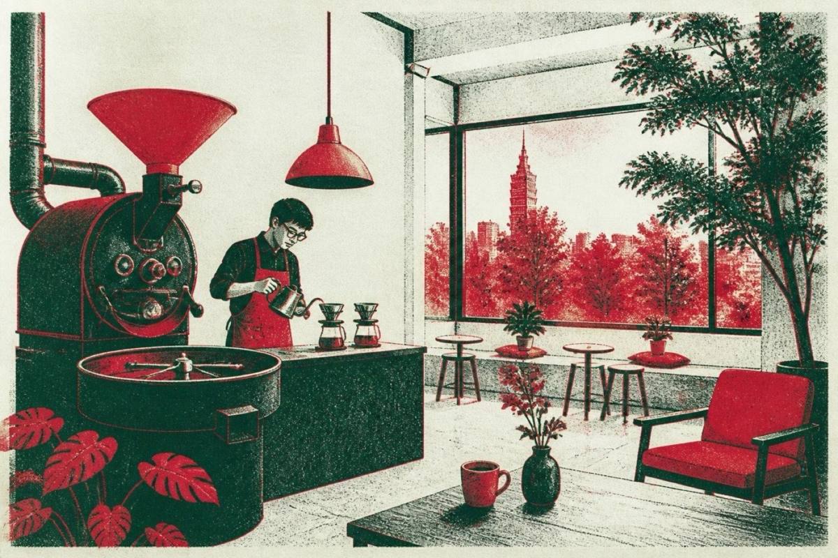 Koon Coffee Roasting Studio Instagrammable Café Taipei Taiwan specialty coffee